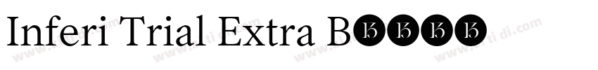 Inferi Trial Extra B字体转换